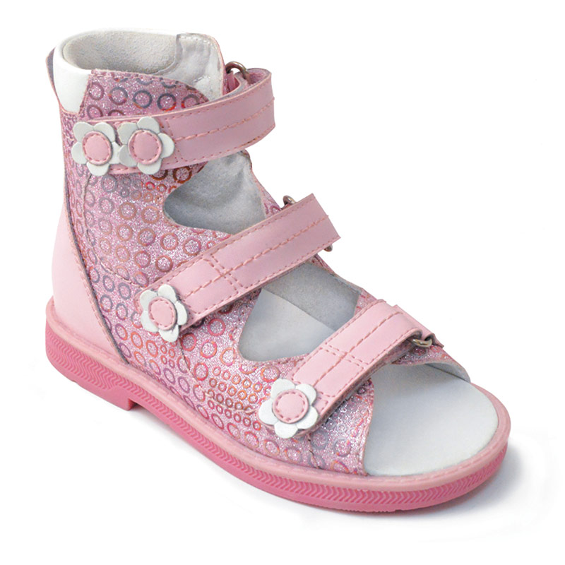 Сандали ортопедические Ортобум для девочек 71497-2 светло-розовые