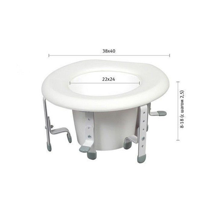 Насадка на унитаз для инвалидов арт.CF07-5505