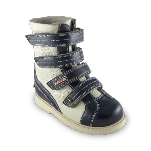 Ботинки-тутор ортопедические Сурсил-Орто для мальчиков 23-219 синий/бежевый