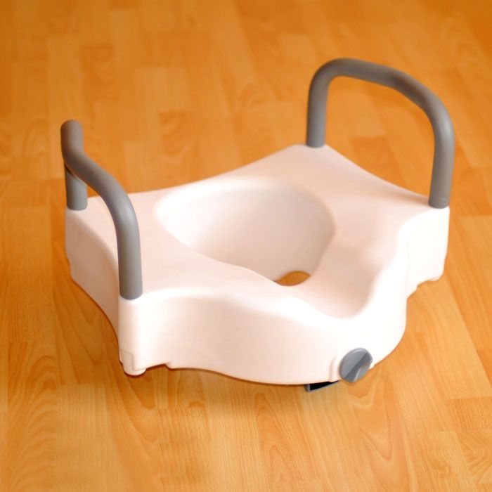 Насадка на унитаз с поручнями, для инвалидов арт. LK4019