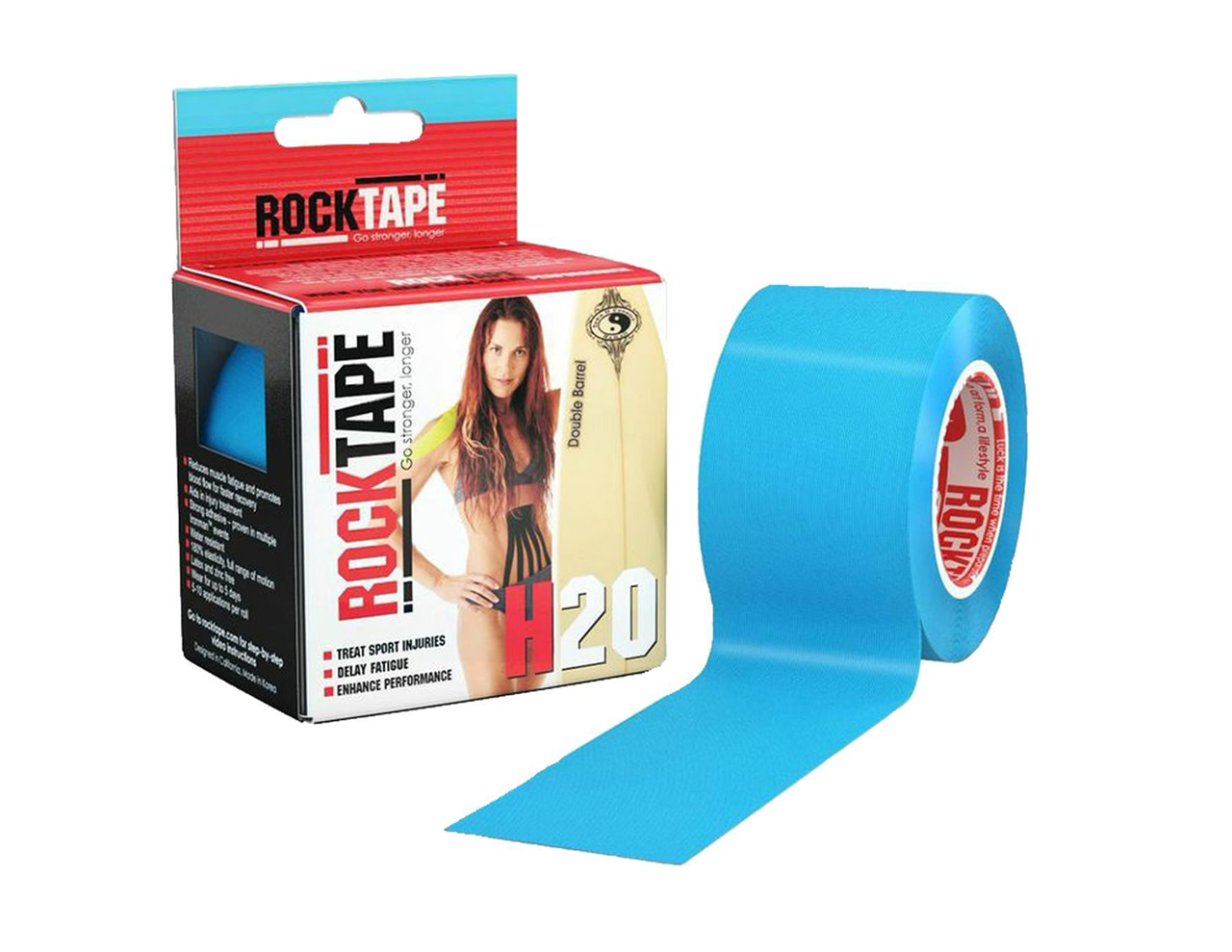 Кинезио тейп Rocktape H2O 5см х 5м голубой