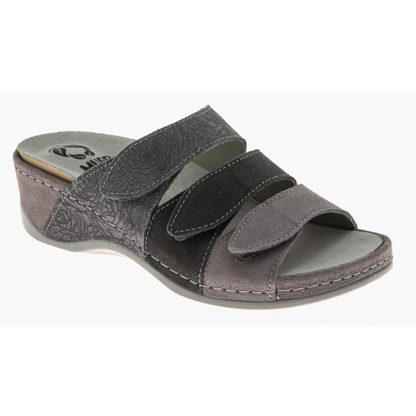 Сабо Mubb женские 701-18-03 серый/мультиколор.