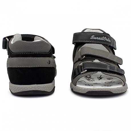 Сандали ортопедические Сурсил-Орто для мальчиков 55-520M серые. Изображение 3 из 4