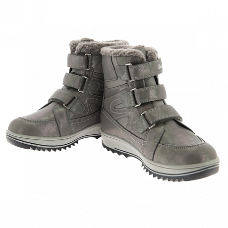 Ботинки ортопедические Сурсил-Орто с шерстью для девочек A35-100-4 серые. Изображение 3 из 4