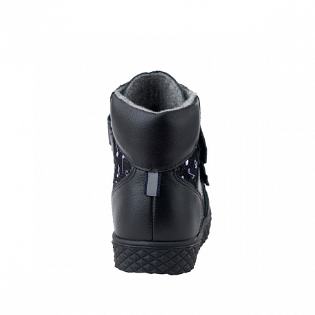 Ботинки ортопедические Твики утепленные для девочек TW-326-4 черный комбинированный. Изображение 4 из 4